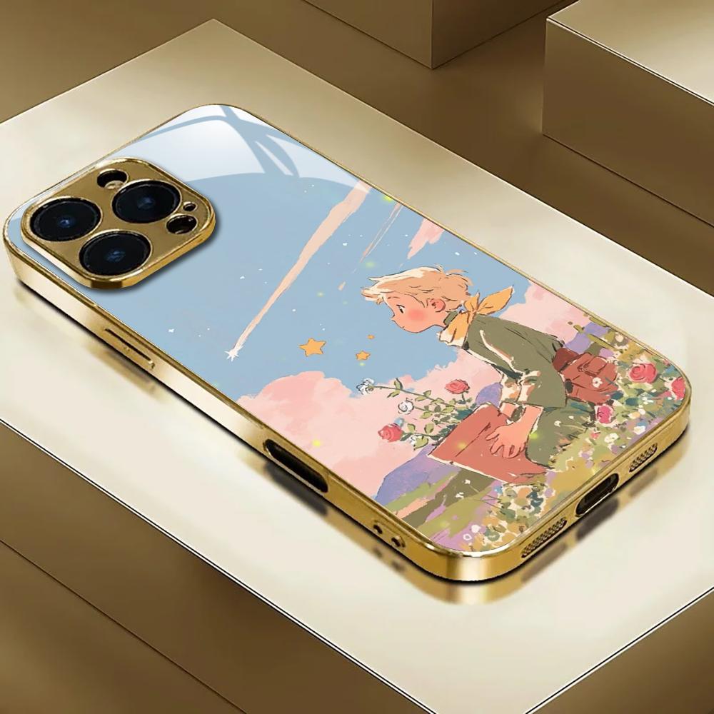 Phone Cases Iphone 15 Pro Max - INS Mirror Rose Little Prince Phone