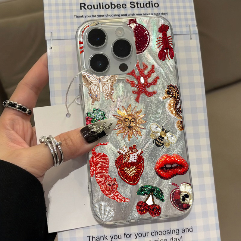 Phone Cases Xs Iphone - Crab Fish Floral Heart-Shaped Stars Patterns