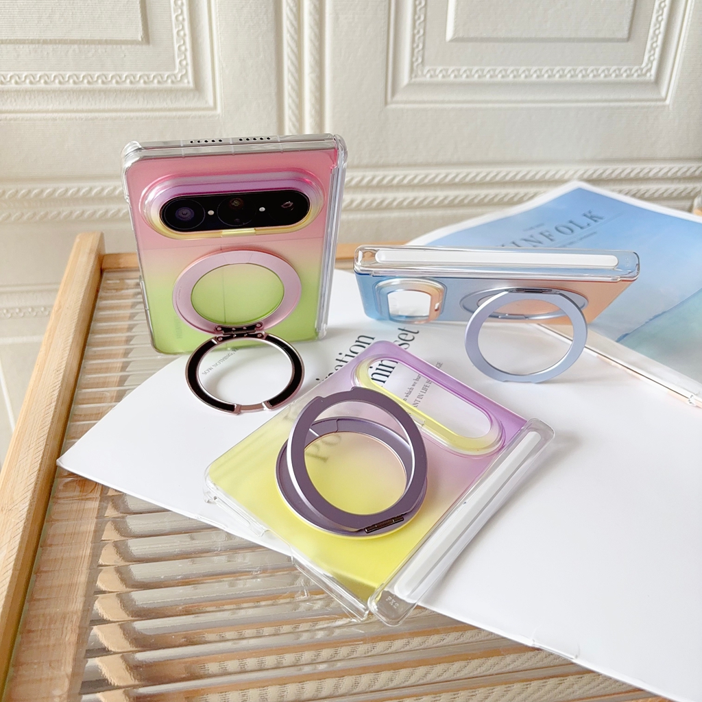 Gradient Color Case - Fashion Simple Transparent Colorful Gradient 360°