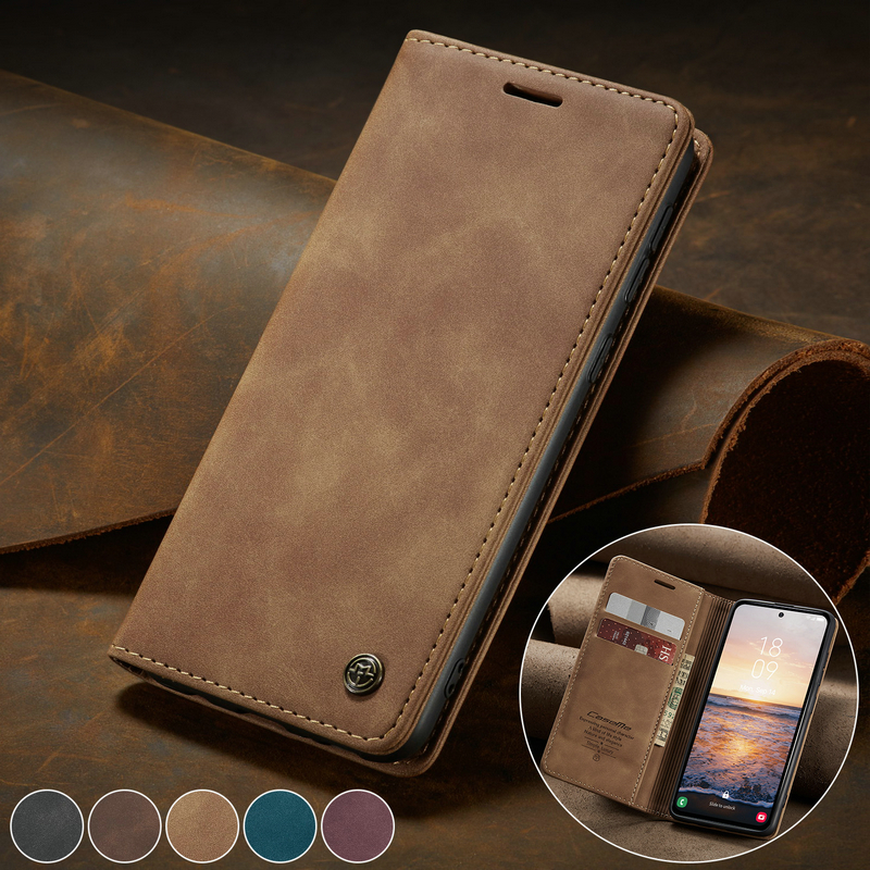 Phone Cases Australia - Luxury Flip Wallet Magnetic Case For