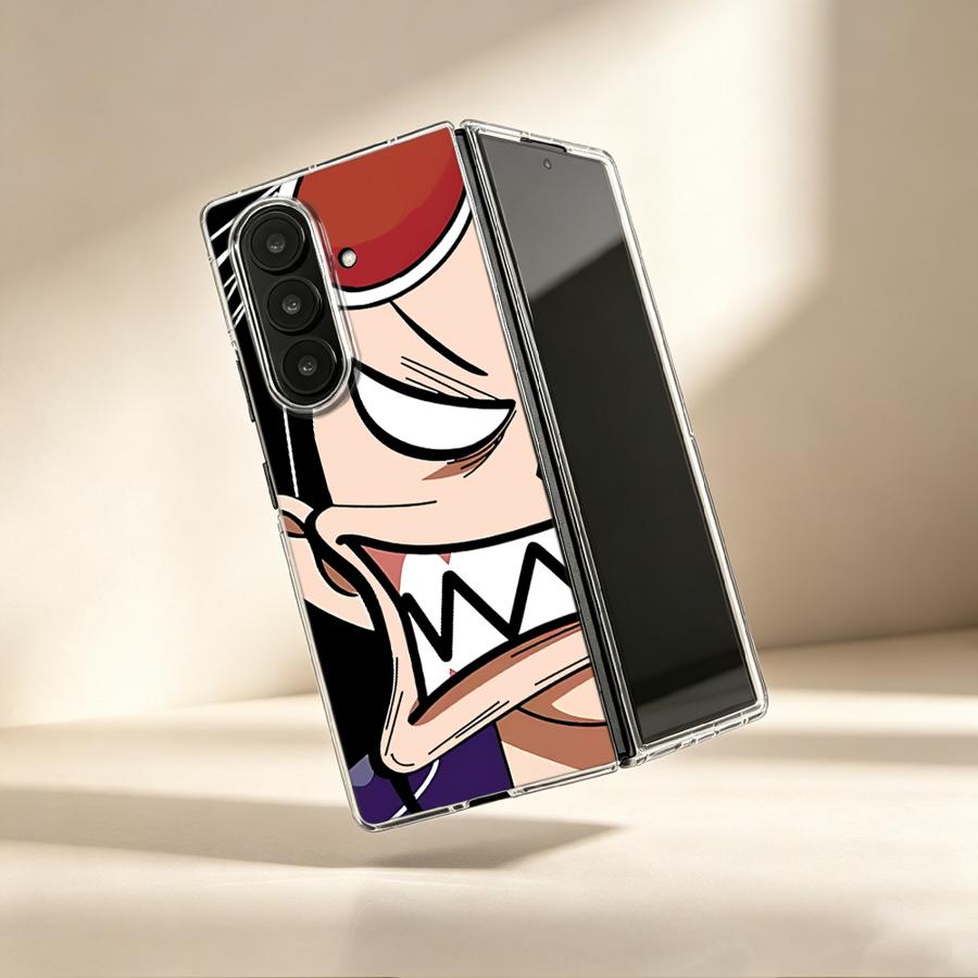 Phone Cases Z Fold 7 - Angry Robin Anime Case for Samsung