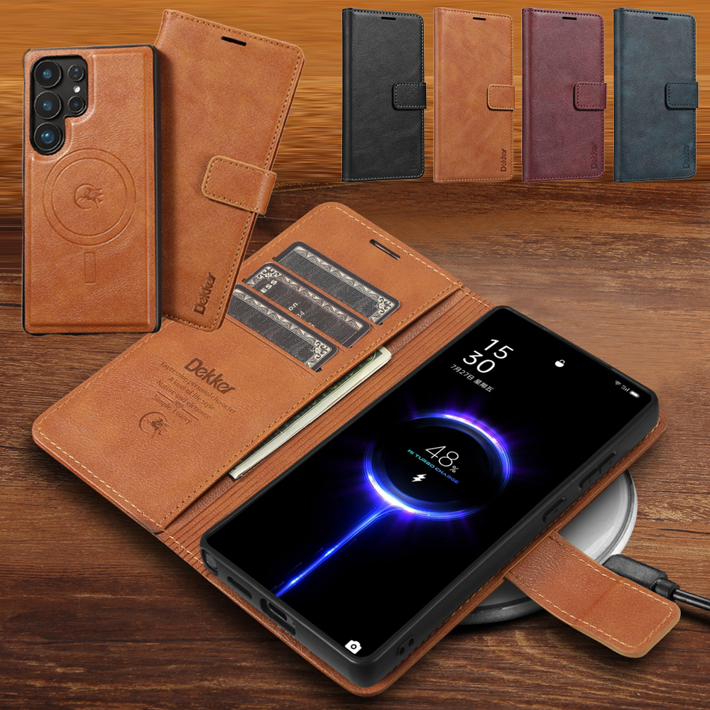 Phone Cases Australia - 2 In 1 Magnetic Leather Case