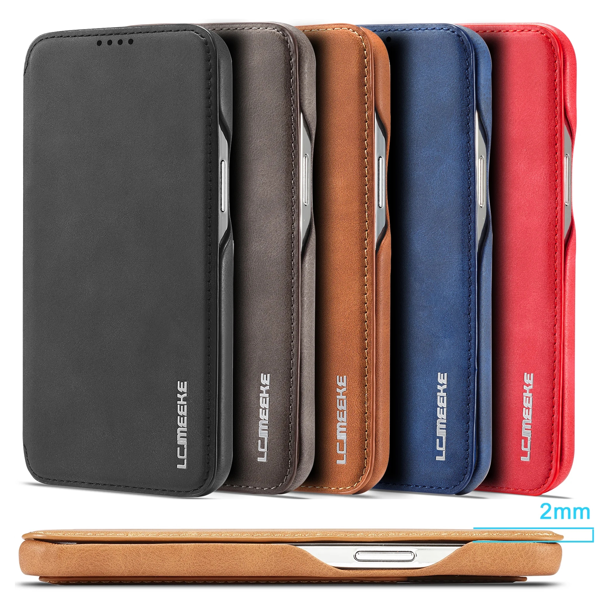 Phone Cases Australia - Leather Flip Wallet Phone Cover For