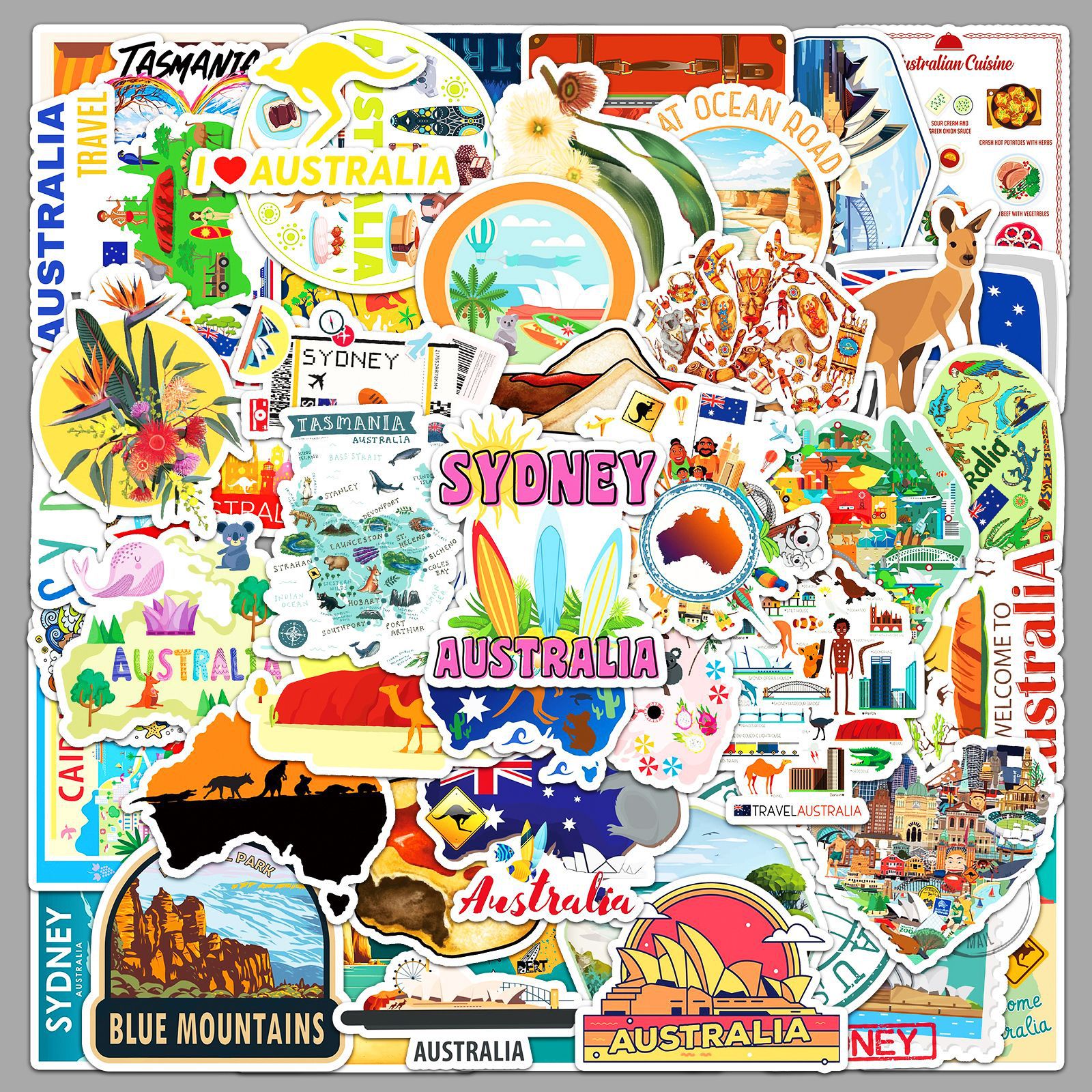 50PCS Australia Travel Sticker – обзор и цена Phone Cases Australia