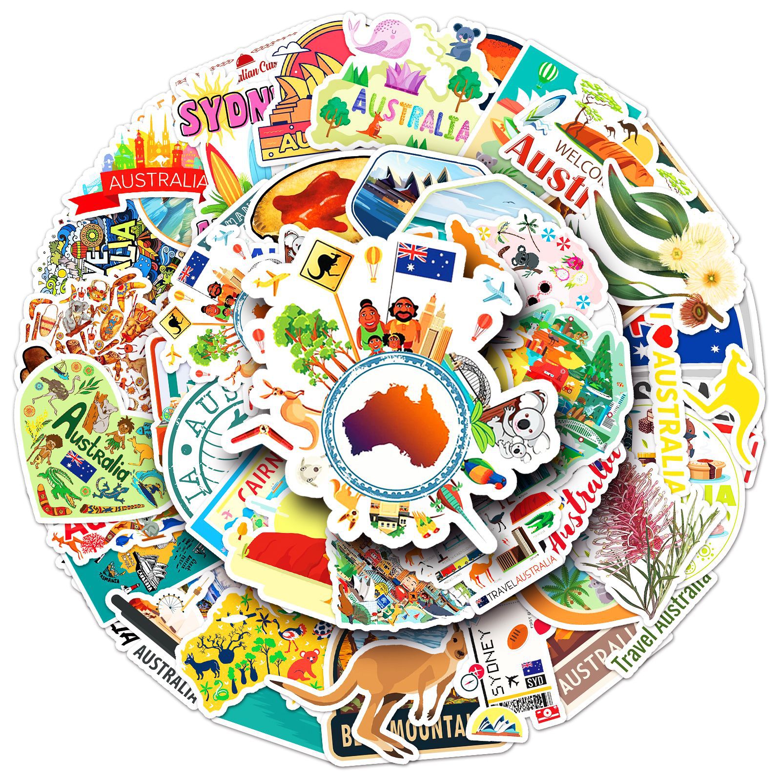 50PCS Australia Travel Sticker – обзор и цена Phone Cases Australia