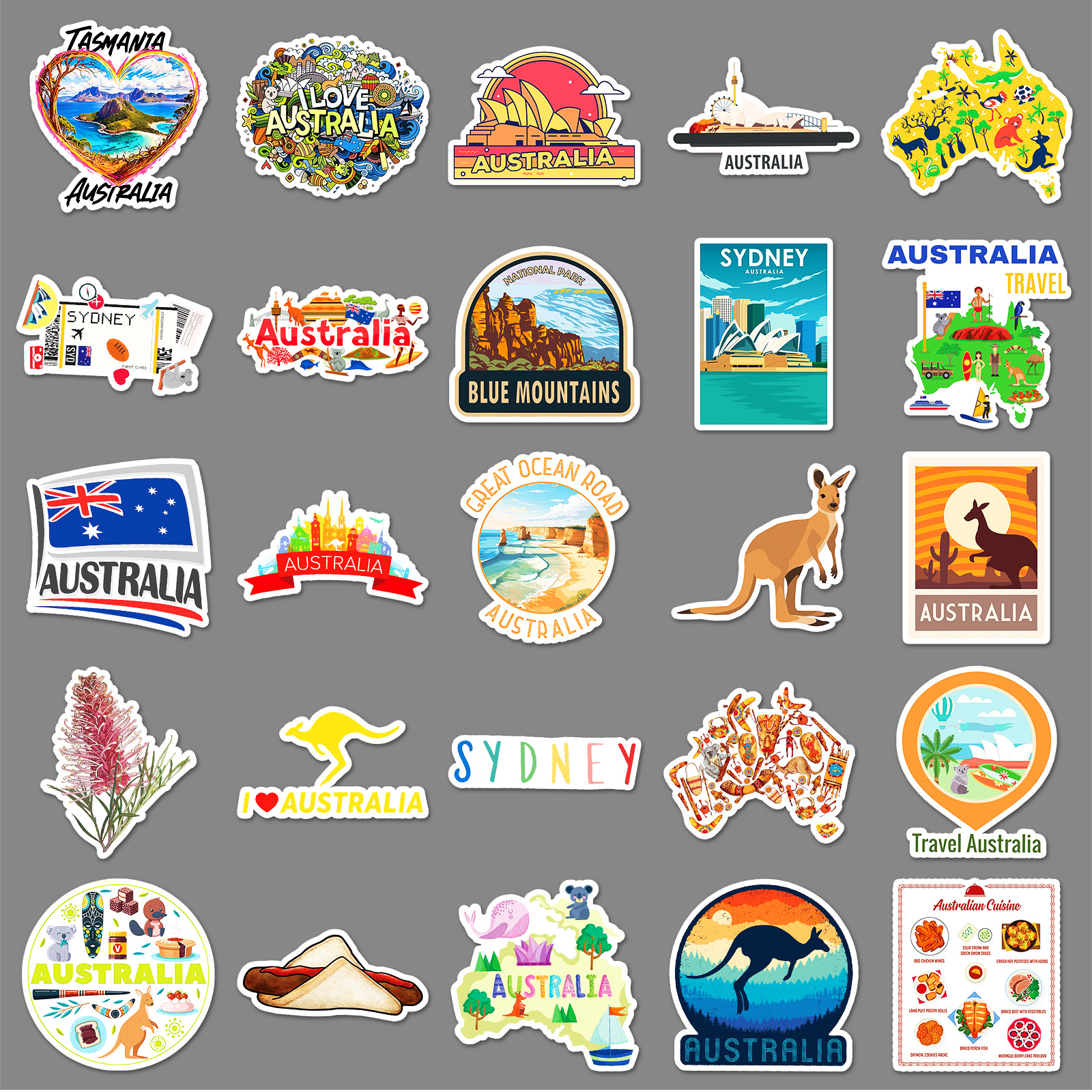 50PCS Australia Travel Sticker – обзор и цена Phone Cases Australia