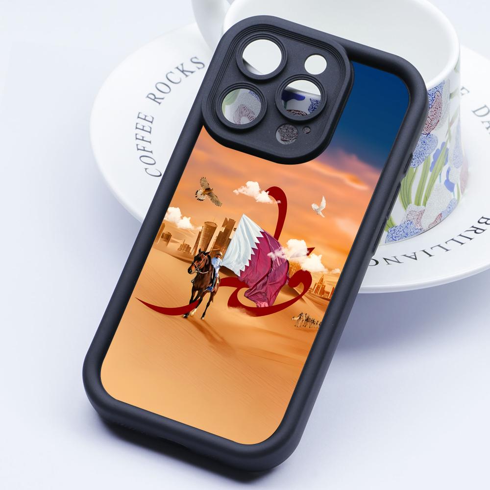 Qatar Flag Thicken TPU Mobile  – обзор и цена Phone Cases Qatar