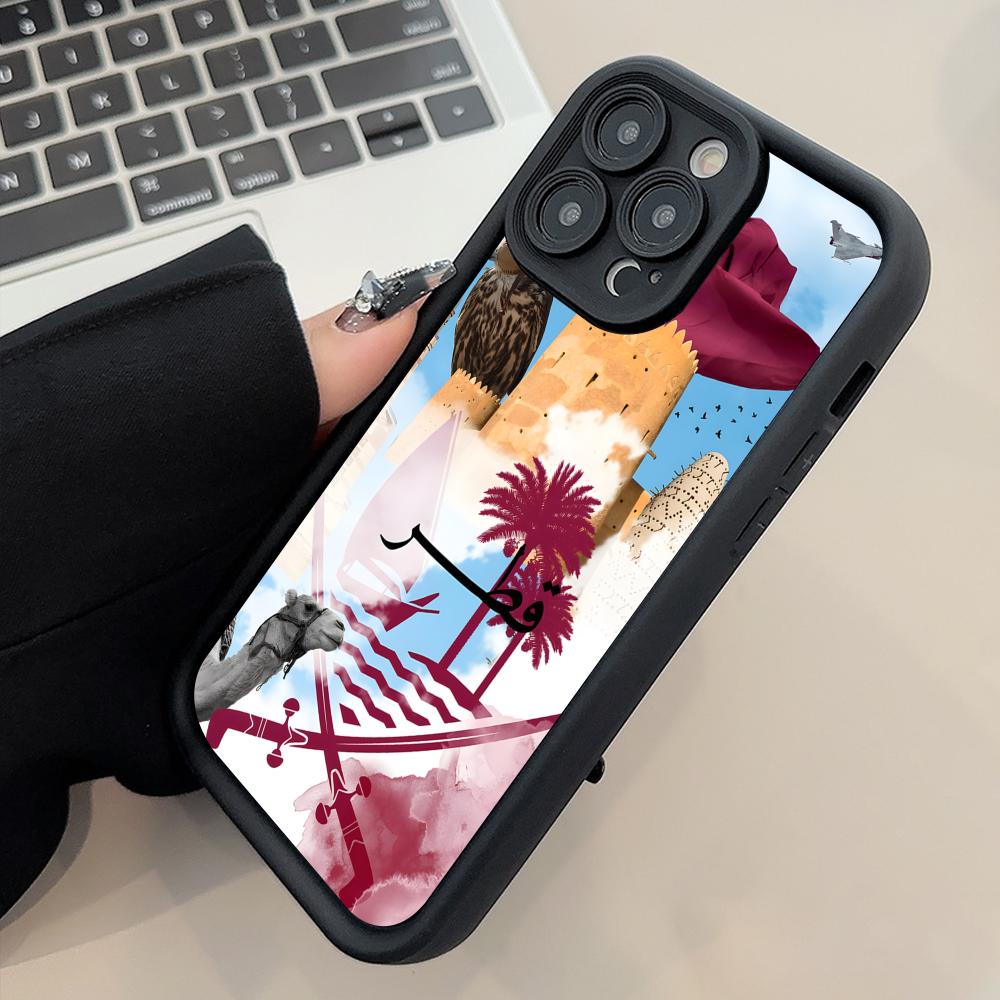 Qatar Flag Thicken TPU Mobile  – обзор и цена Phone Cases Qatar