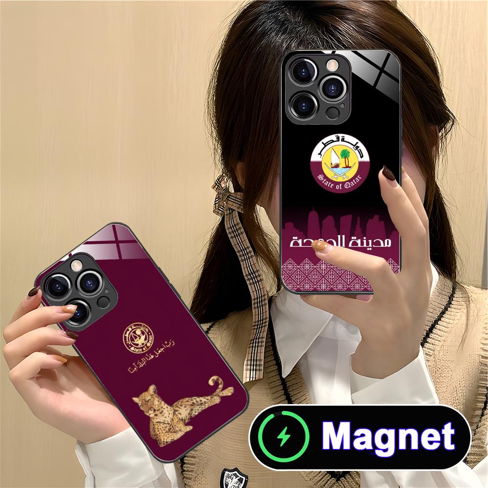 Qatar Flag Glass MagSafe Mobil – обзор и цена Phone Cases Qatar