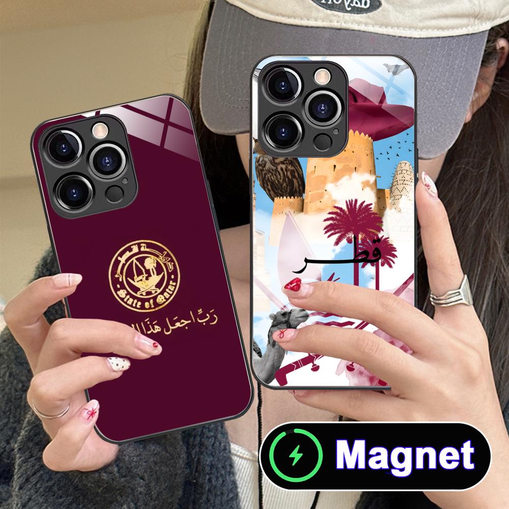 Qatar Flag Glass MagSafe Mobil – обзор и цена Phone Cases Qatar