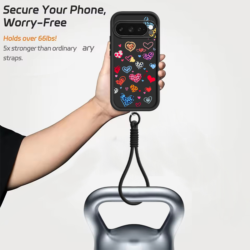 Colorful Love Heart Printed Ca – обзор и цена Phone Cases With Loop