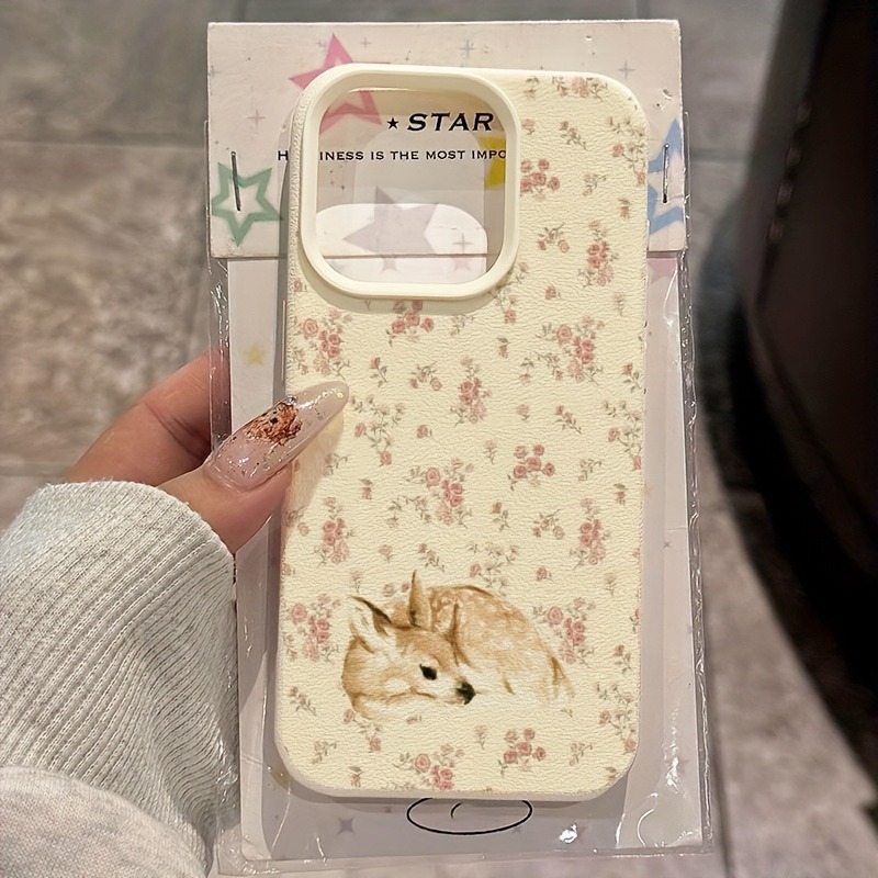 Cute Deer Full Floral Pattern  – обзор и цена Phone Cases Art