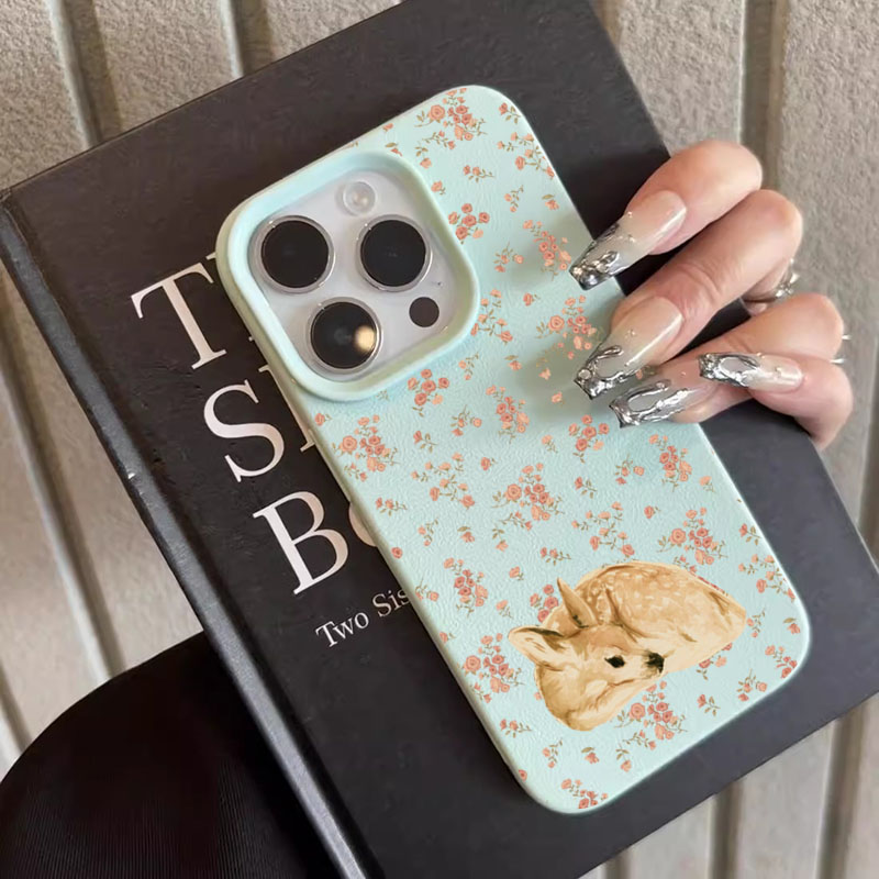 Cute Deer Full Floral Pattern  – обзор и цена Phone Cases Art