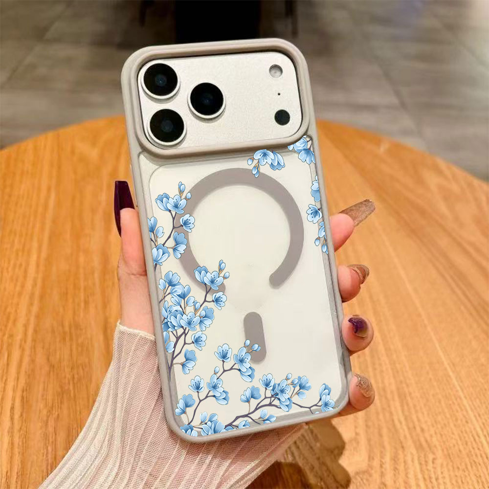 Blue Flowers Pattern Phone Cas – обзор и цена Phone Cases With Magnet
