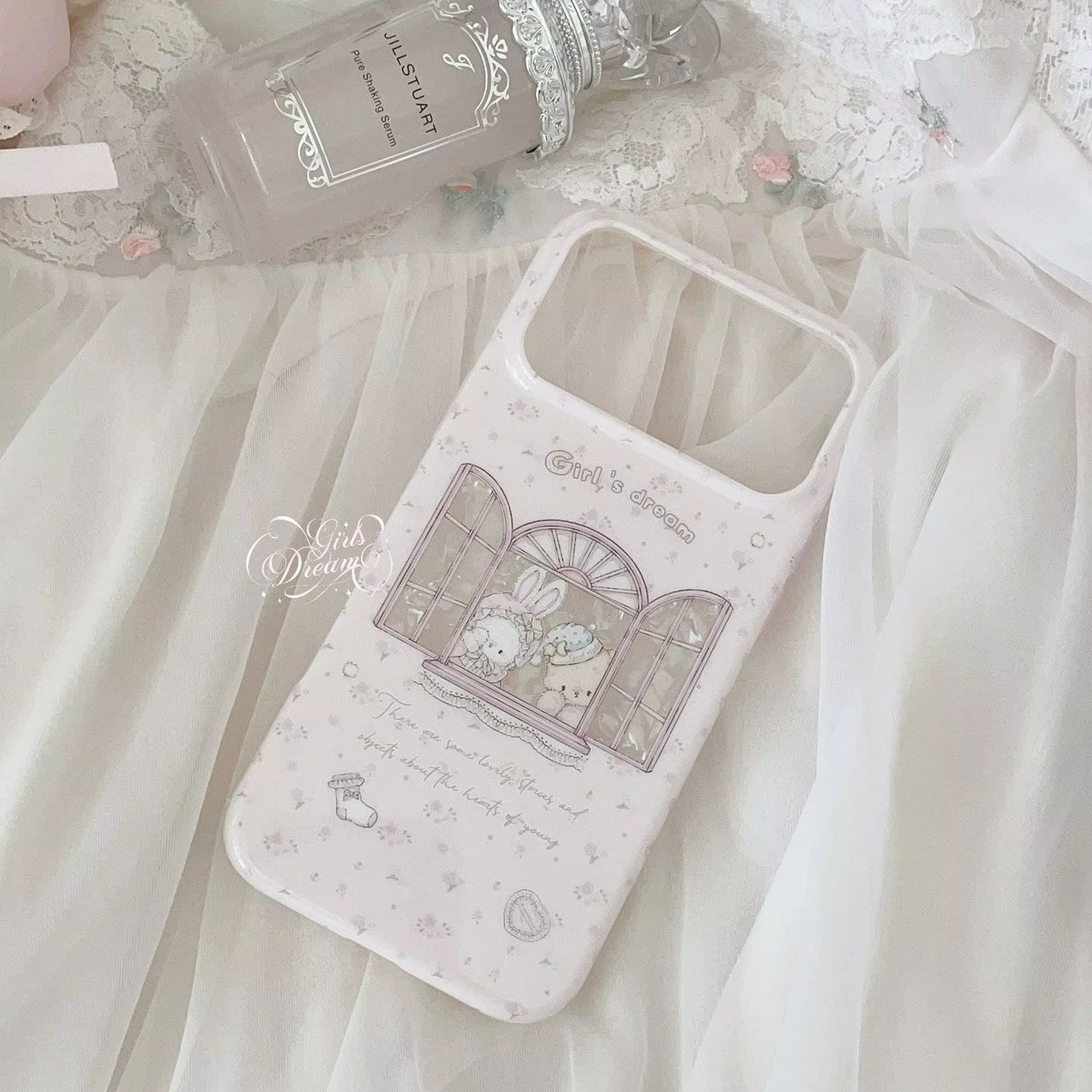 Kawaii Bunny Bear Floral Pink  – обзор и цена Phone Cases Y2K