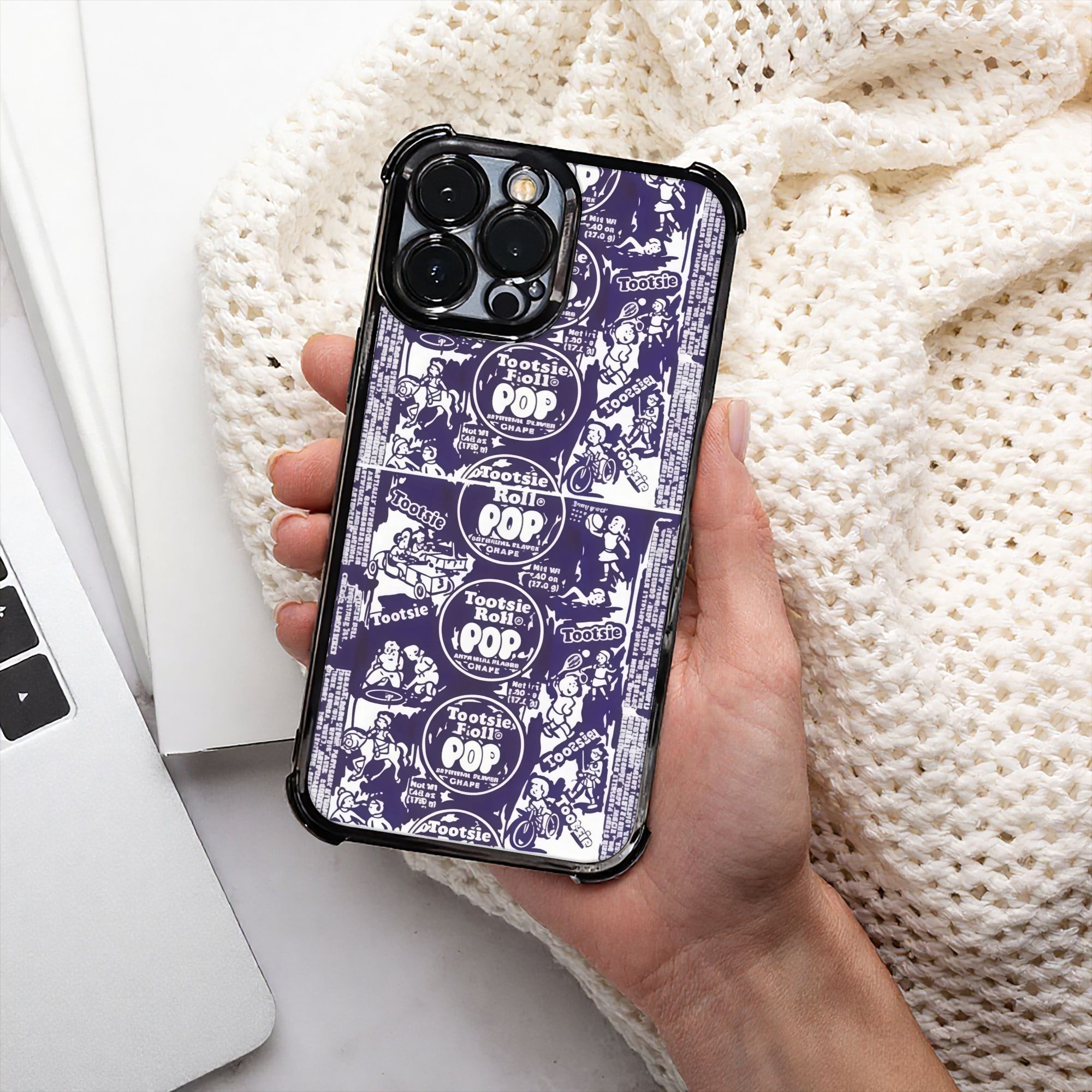 Retro Purple & White Phone Cas – обзор и цена Phone Cases Purple