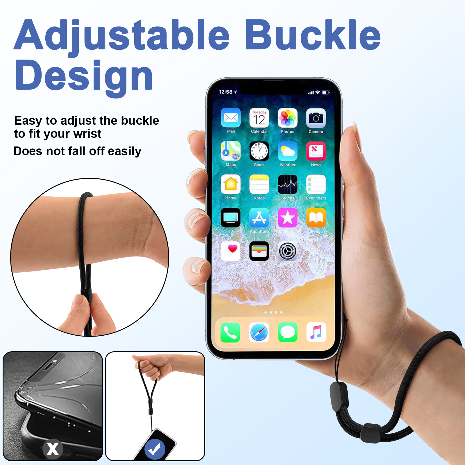 6Pcs/lot Hand Wrist Strap Lany – обзор и цена Phone Cases With Loop