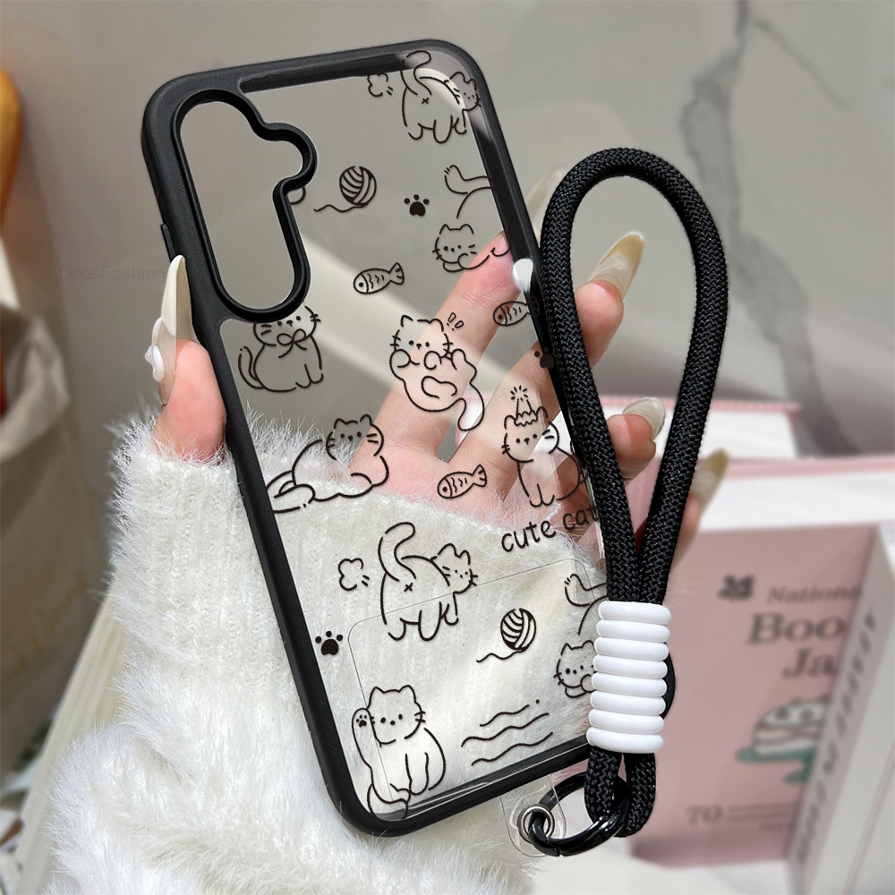 Cartoon Cat Phone Case For Sam – обзор и цена Phone Cases With Loop