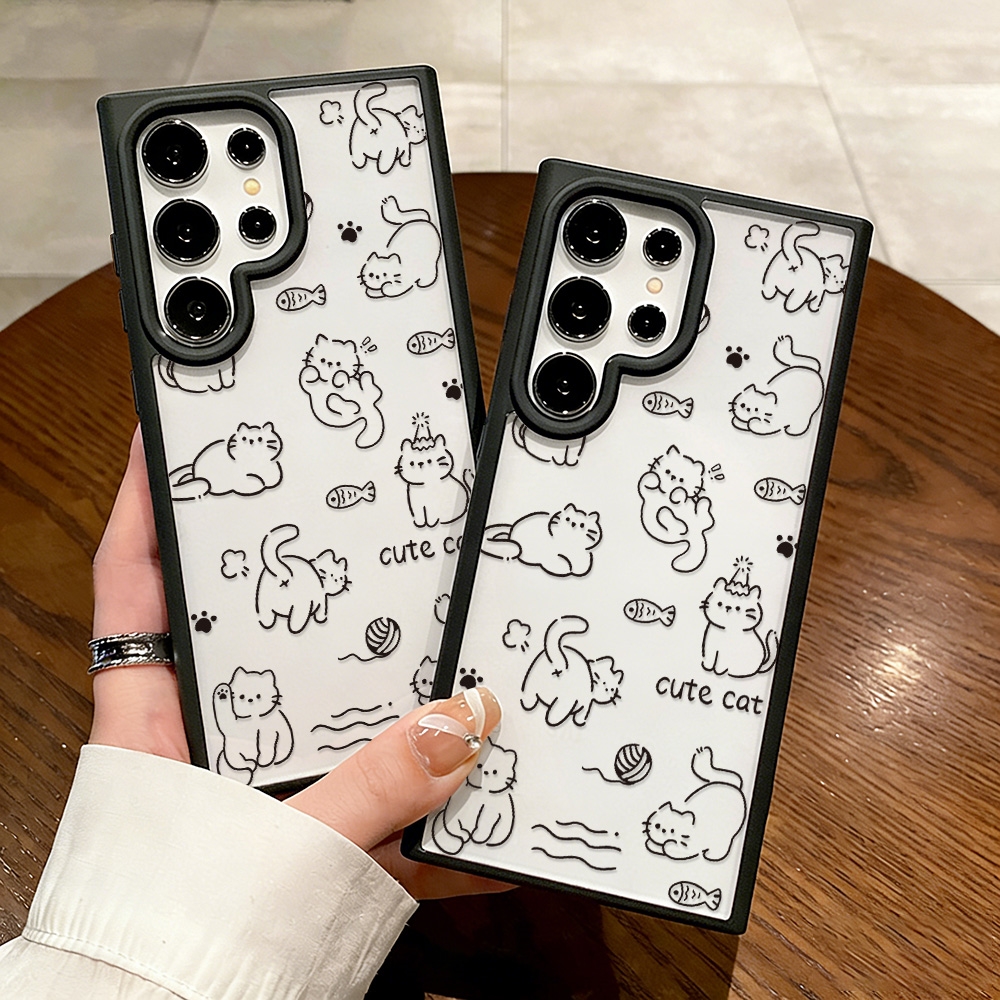 Cartoon Cat Phone Case For Sam – обзор и цена Phone Cases With Loop