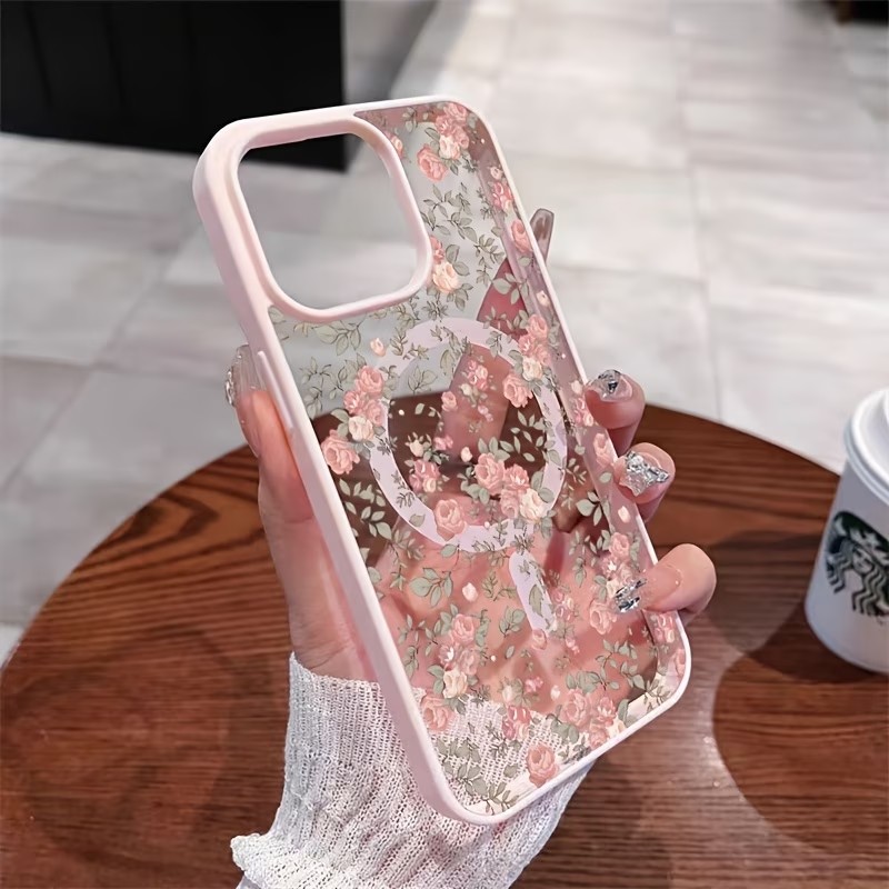 Pink Tiny Rose Clear Magnetic  – обзор и цена Phone Cases With Magnet