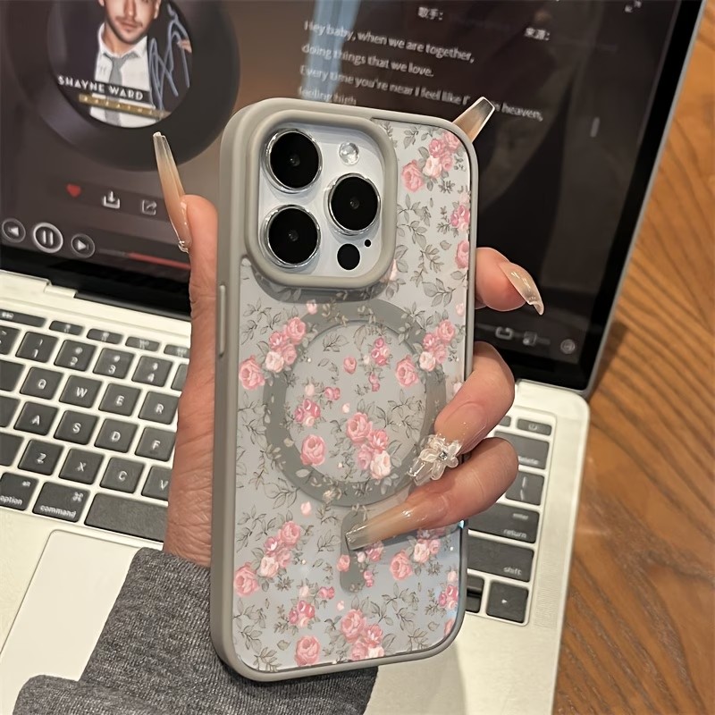 Pink Tiny Rose Clear Magnetic  – обзор и цена Phone Cases With Magnet