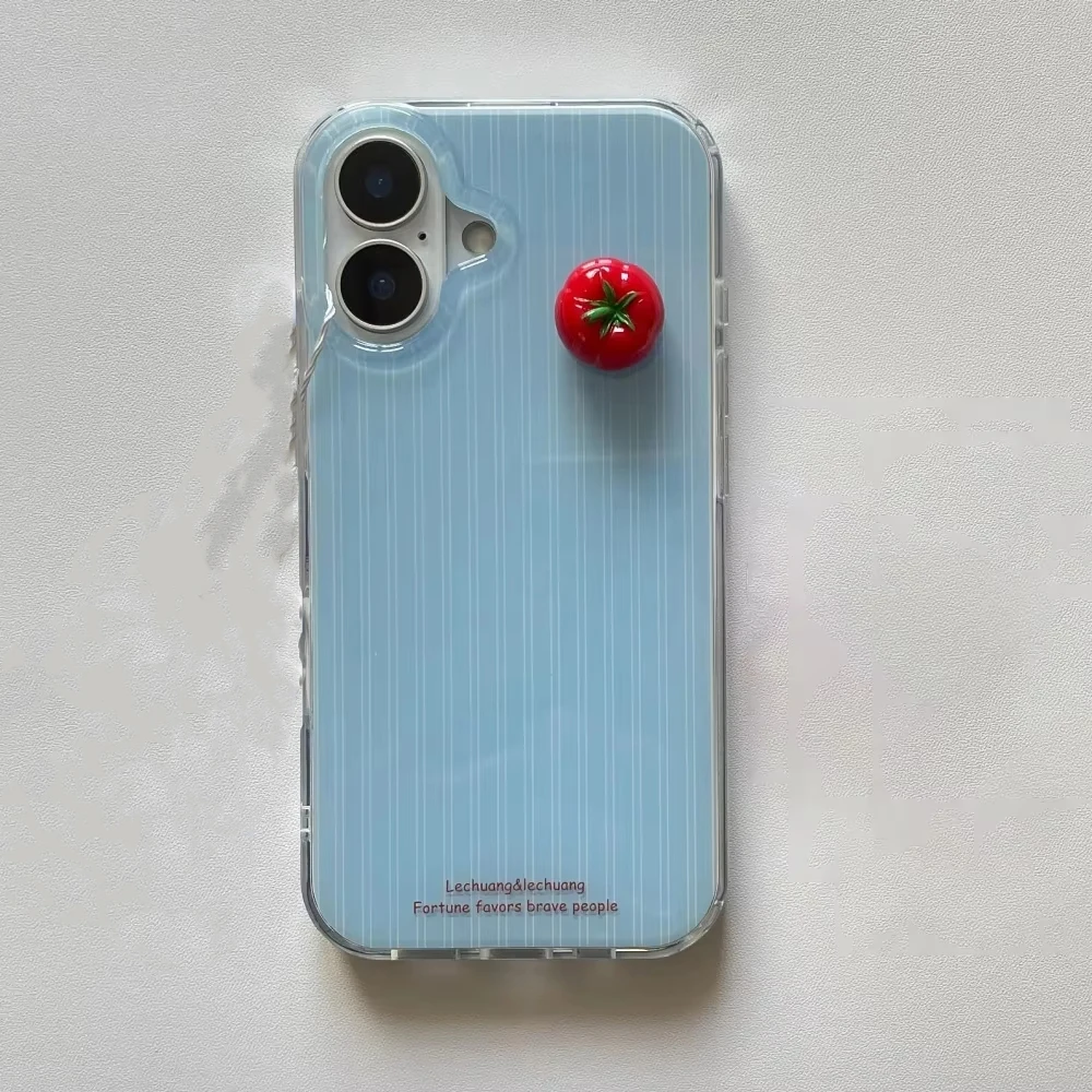 Cute Blue Stripe Funny Stereos – обзор и цена Phone Cases Y2K