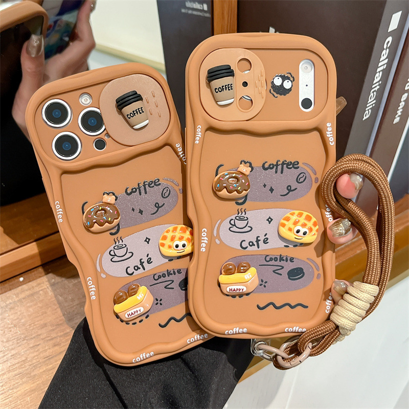 3D Cartoon Bread With Wrist St – обзор и цена Phone Cases With Loop