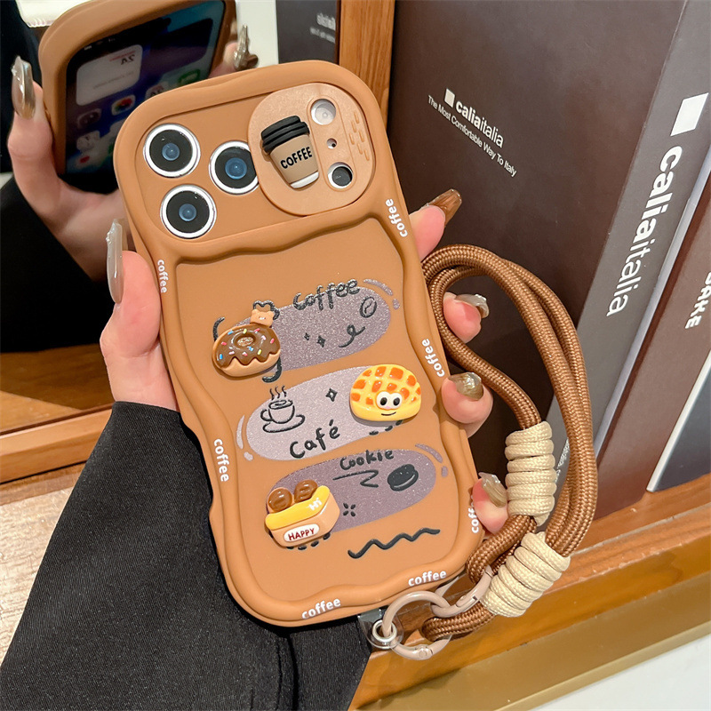 3D Cartoon Bread With Wrist St – обзор и цена Phone Cases With Loop
