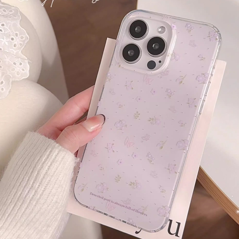 Ins Korean Purple Floral Gentl – обзор и цена Phone Cases Purple