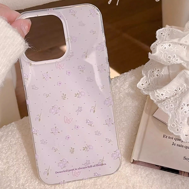 Ins Korean Purple Floral Gentl – обзор и цена Phone Cases Purple
