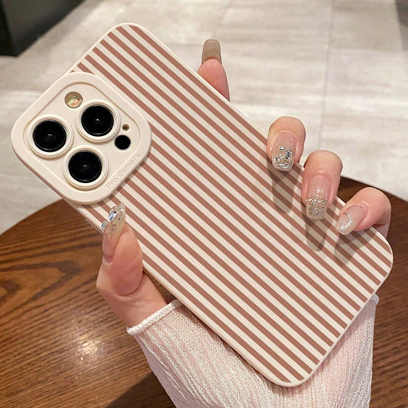 Pink Striped Painted Anti-Drop – обзор и цена Phone Cases Xs Iphone