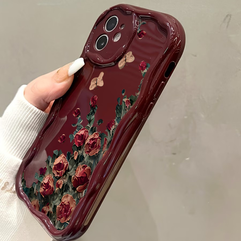 Retro Oil Painting Flower Patt – обзор и цена Phone Cases Art
